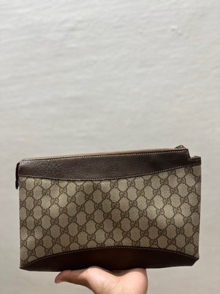 Borsello Gucci monogramma marrone beige