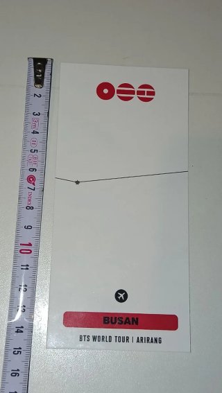 Boarding Pass BTS World Tour Arirang Busan