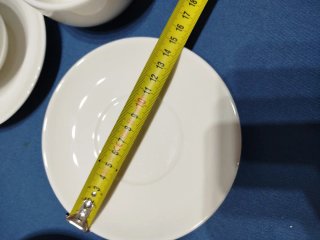 Juego 4 tazas café con leche de loza