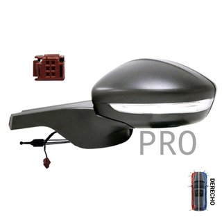 Espejo Completo Mecánico Convexo Intermitente Sonda 4 Pines - Derecho - Citroën CITROEN C3 (2016 en adelante)
