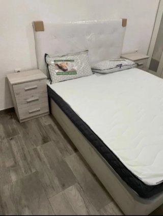 Canapé abatible polipiel blanco