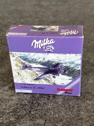 Avión Junkers Ju 52 MILKA Herpa 1:500