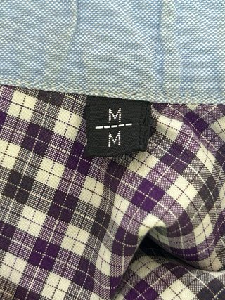 Camisa Massimo Dutti cuadros morados