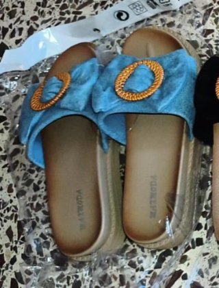 Zapatillas MATMODA Azul y Dorado Talla 38