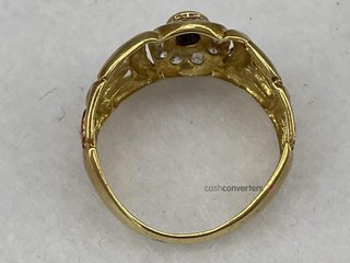 anillo oro 18k con piedra