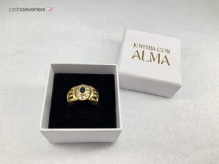 anillo oro 18k con piedra
