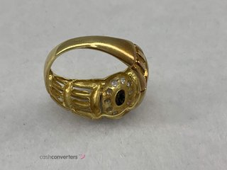 anillo oro 18k con piedra