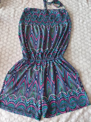 Mono corto estampado mujer