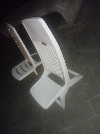 Sillas de Playa y Piscina Blancas