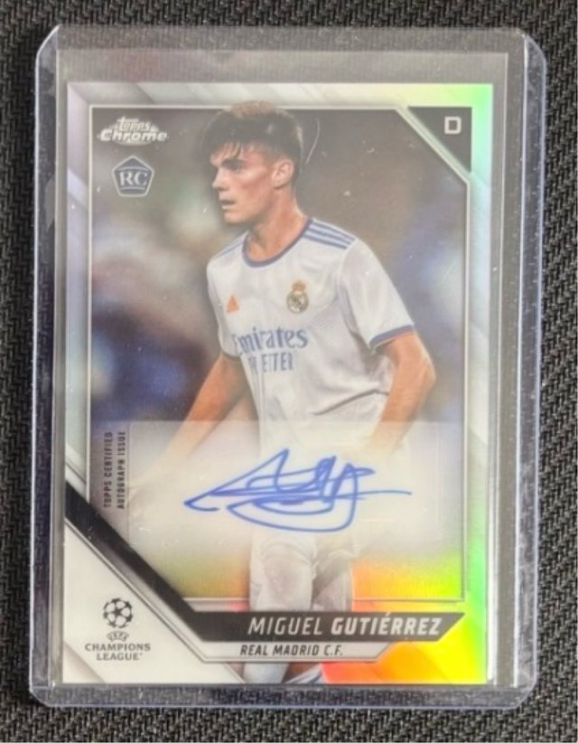 Miguel Gutiérrez Real Madrid autografo original