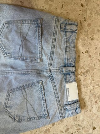 Falda vaquera Stradivarius azul claro