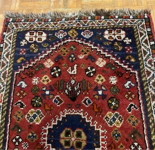 Preciosa alfombra persa Shiraz Tapis anudada mano