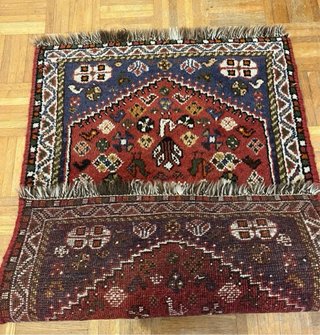 Preciosa alfombra persa Shiraz Tapis anudada mano