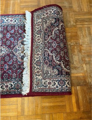 Preciosa alfombra persa anudada a mano