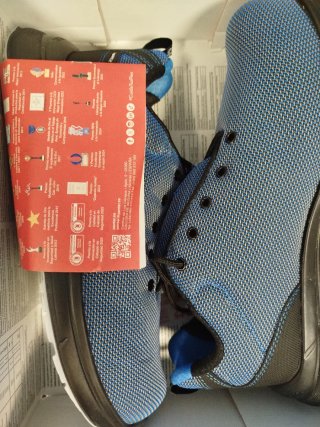 Zapatos de seguridad Panter negros y azules
