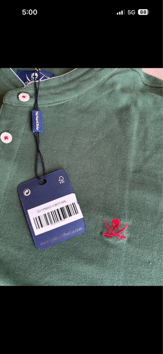 THE TIME OF BOCHA. DOS POLOS. Hombre. XXL