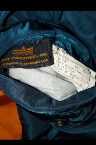 Chaqueta Alpha Industries Verde Reversible