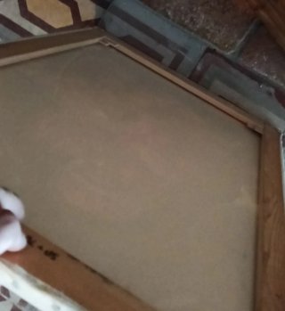 Quadro dipinto a mano, madonna con bambino