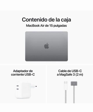 MacBook Air (2024) M3 8GB 512GB SSD Gris 15,3