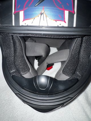 Casco de moto con diseño de escorpión