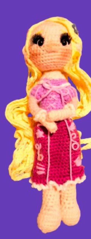 Rapunzel Amigurumi Disney Fatto a Mano