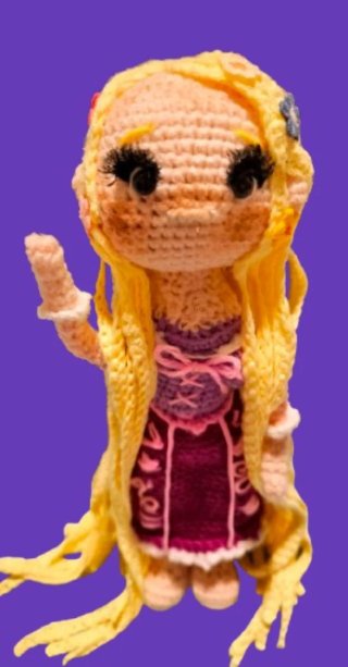 Rapunzel Amigurumi Disney Fatto a Mano