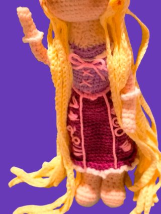 Rapunzel Amigurumi Disney Fatto a Mano