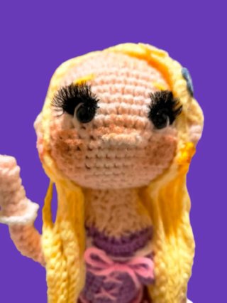Rapunzel Amigurumi Disney Fatto a Mano