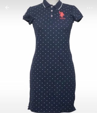 Vestido Polo US Polo Assn Lunares Azul