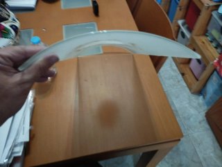 Cristal para lámpara de cocina