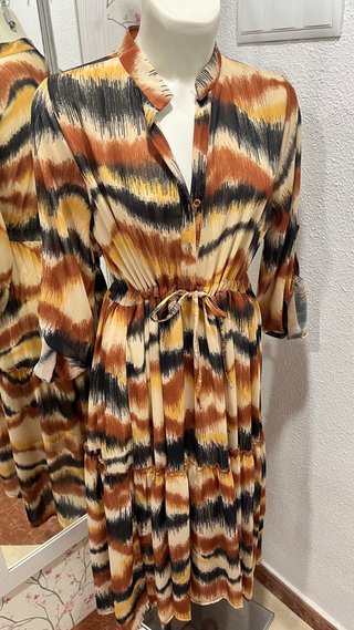 Vestido estampado étnico talla única