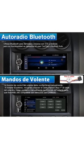 Radio Navegación 1DIN Multimedia