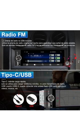 Radio Navegación 1DIN Multimedia
