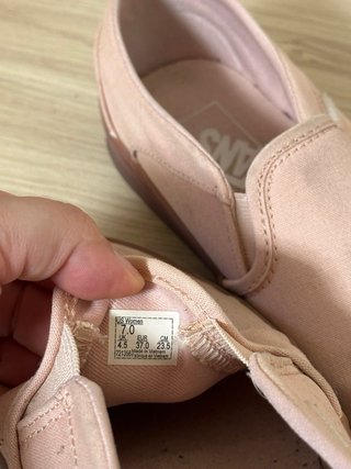 Zapatillas Vans Slip-On Rosa Goma