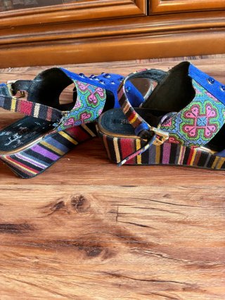 Sandali Geox Blu e Multicolor