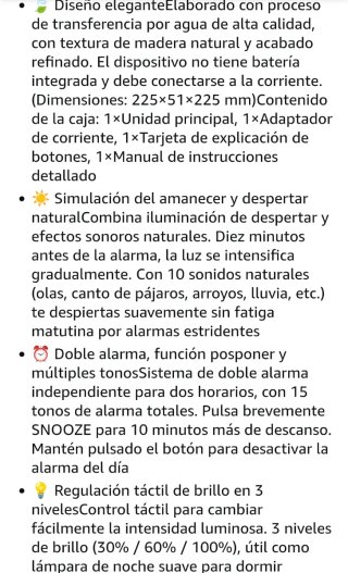 Lámpara Despertador Amanecer Blonbar