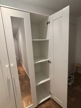 Armario Brimnes Ikea Blanco con Espejo