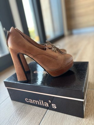Zapatos Camila's tacón plataforma cordones