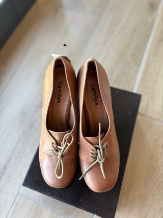 Zapatos Camila's tacón plataforma cordones