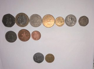 1Kg monedas PLATA Alfonso XII y Kennedy