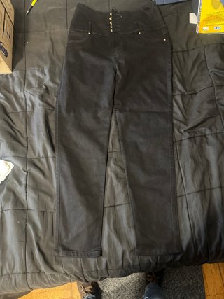 Jeans Colombianos Negros Tiro Alto