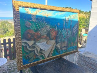 Quadro Grande pittore italiano, sud Italia, Molise