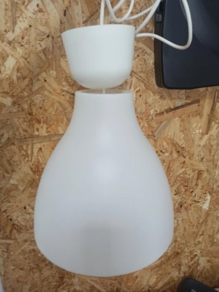 Lámpara colgante Ikea blanca