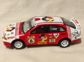 SKODA OCTAVIA SCALEXTRIC  "BELGA" CON CHASIS 3D.
