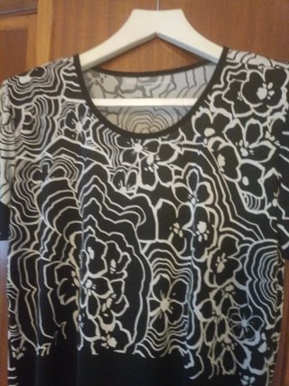 Blusa estampada manga corta