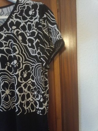 Blusa estampada manga corta