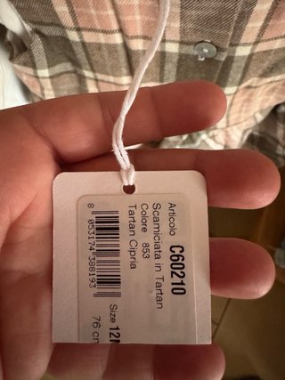Vestito bambina a quadri rosa e grigio