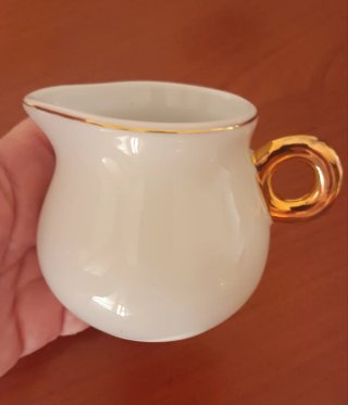 Set caffè porcellana oro