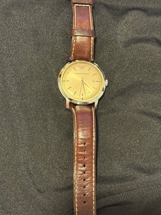 Reloj Emporio Armani Dorado y Marrón
