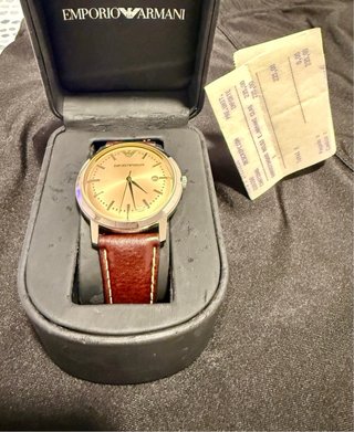 Reloj Emporio Armani Dorado y Marrón